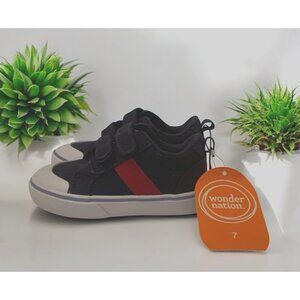 Wonder Nation Toddler Boys Casual 2 Strap Sneakers Size 7 Blue Red White